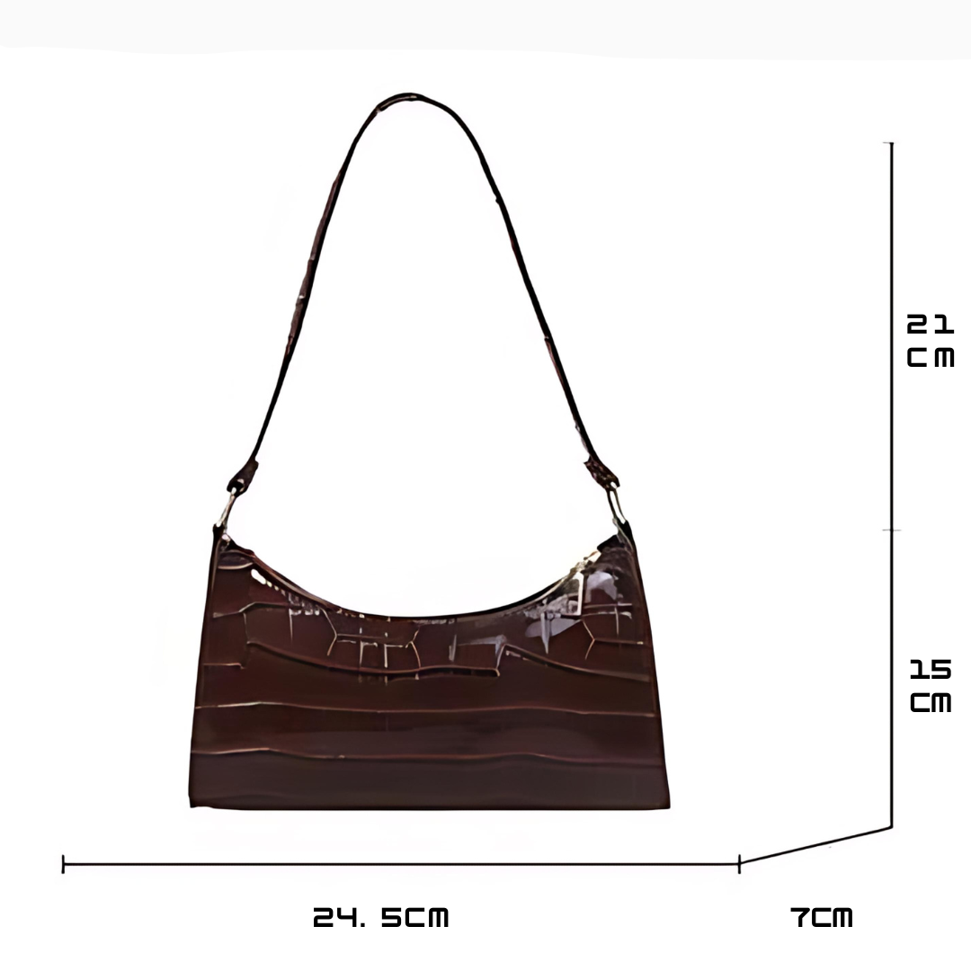 Botha™ | Alaia Shiny shoulder bag with alligator motif