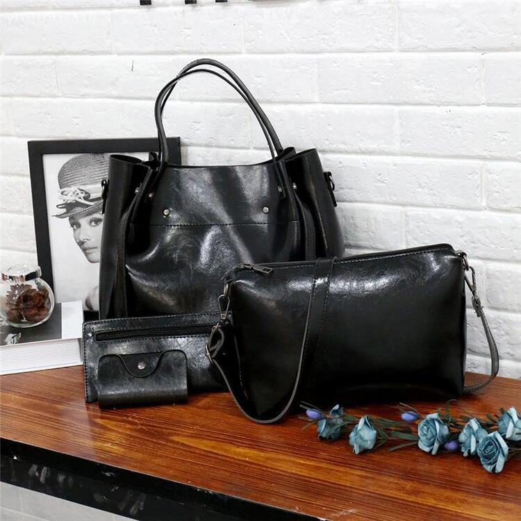 Botha™ Hailey - 4-Piece Vintage Leather Bag Set | Buy 1, Get 3 Free!