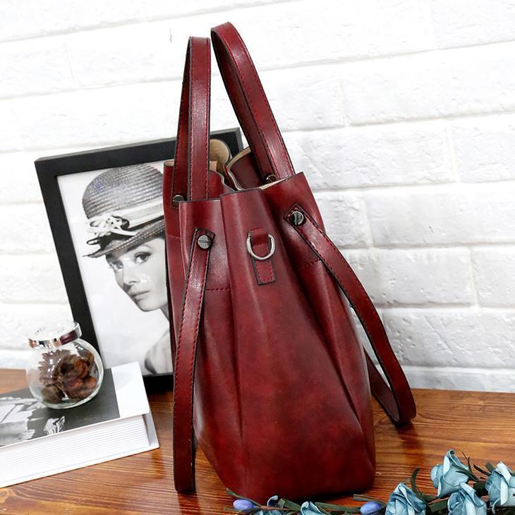 Botha™ Hailey - 4-Piece Vintage Leather Bag Set | Buy 1, Get 3 Free!