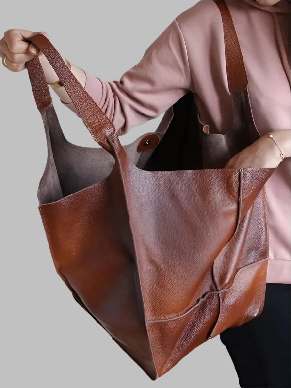 Botha™ | Daphne New oversized handmade vegan leather handbag