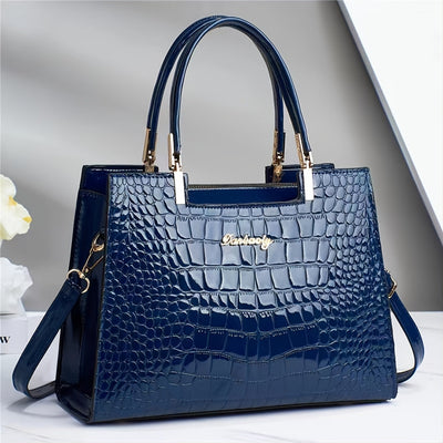 Botha™ Eloise - Handbag made of shiny leather with crocodile pattern