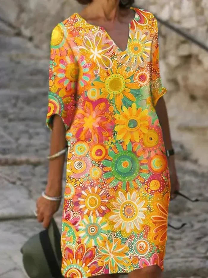 Botha™ Zynnia - Colourful Floral Dress