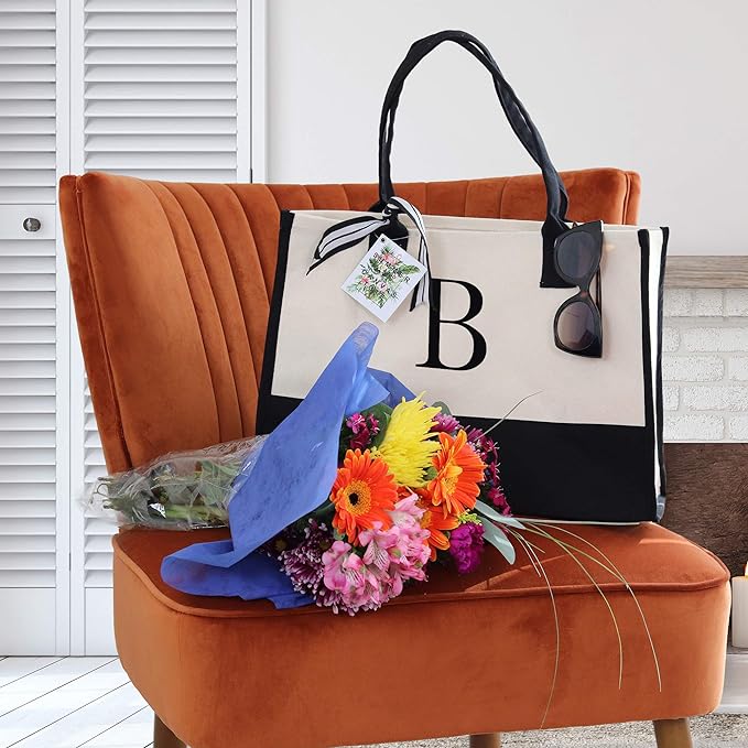 Botha™ Ivy- Personalized tote bag with letters