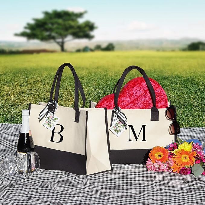 Botha™ Ivy- Personalized tote bag with letters