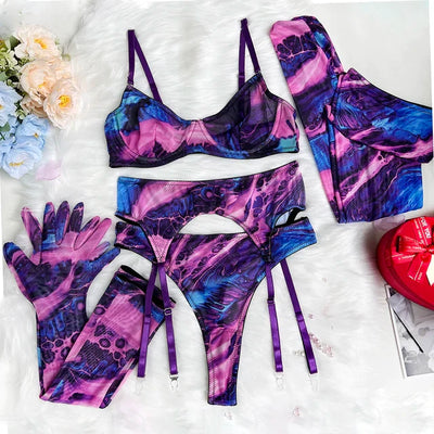 Botha™ Asanda - 5-piece tie dye lingerie set