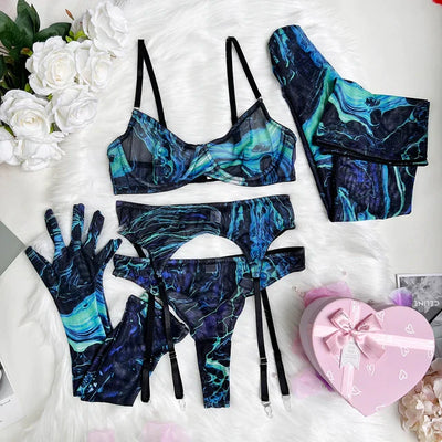 Botha™ Asanda - 5-piece tie dye lingerie set