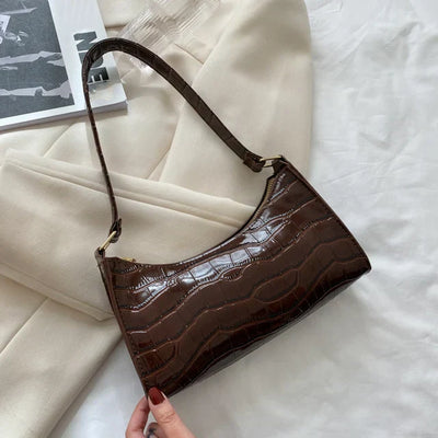 Botha™ | Alaia Shiny shoulder bag with alligator motif