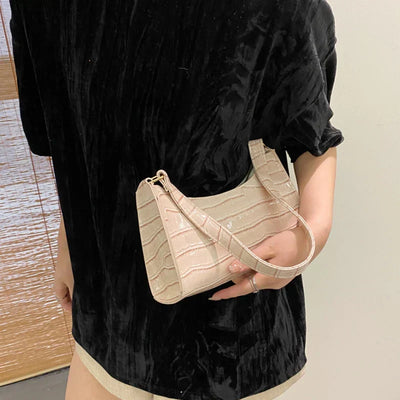 Botha™ | Alaia Shiny shoulder bag with alligator motif