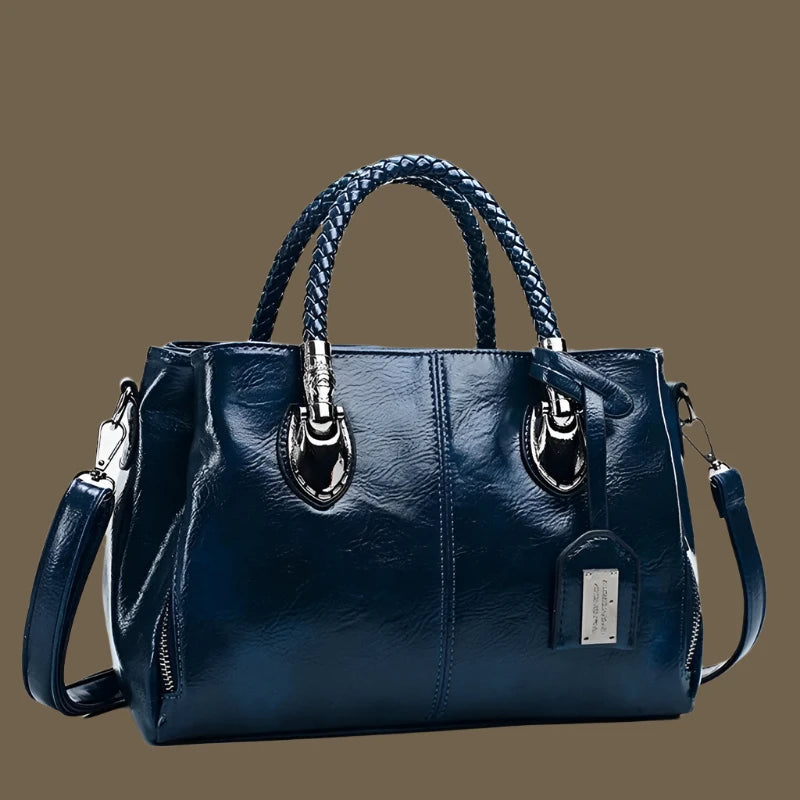 Botha™ | Esther Elegant leather handbag with braided handle