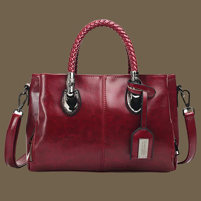 Botha™ | Esther Elegant leather handbag with braided handle