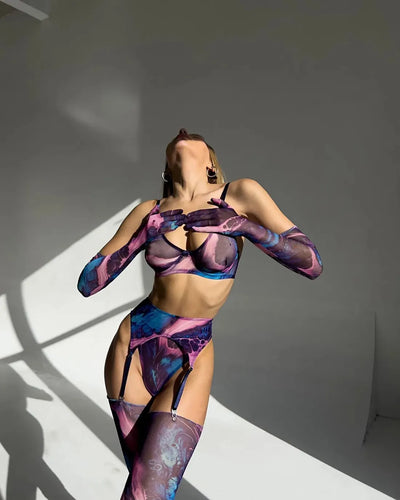 Botha™ Asanda - 5-piece tie dye lingerie set