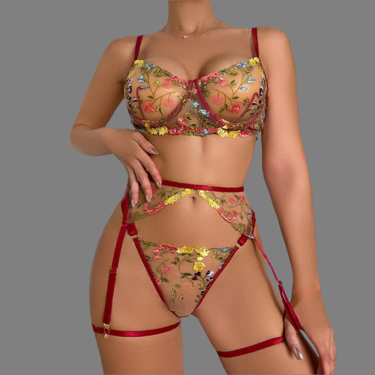 Botha™ Fikile - 3-piece French lingerie set