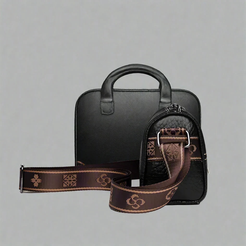 Botha™ | Parker Stylish shoulder bag with stone grain pattern