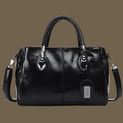 Botha™ | Esther Elegant leather handbag with braided handle