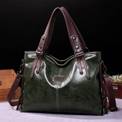 Botha™ Avery - Soft leather bag with two handles and elegant details