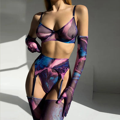 Botha™ Asanda - 5-piece tie dye lingerie set