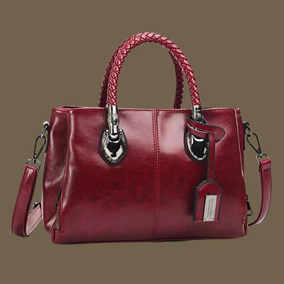 Botha™ | Esther Elegant leather handbag with braided handle