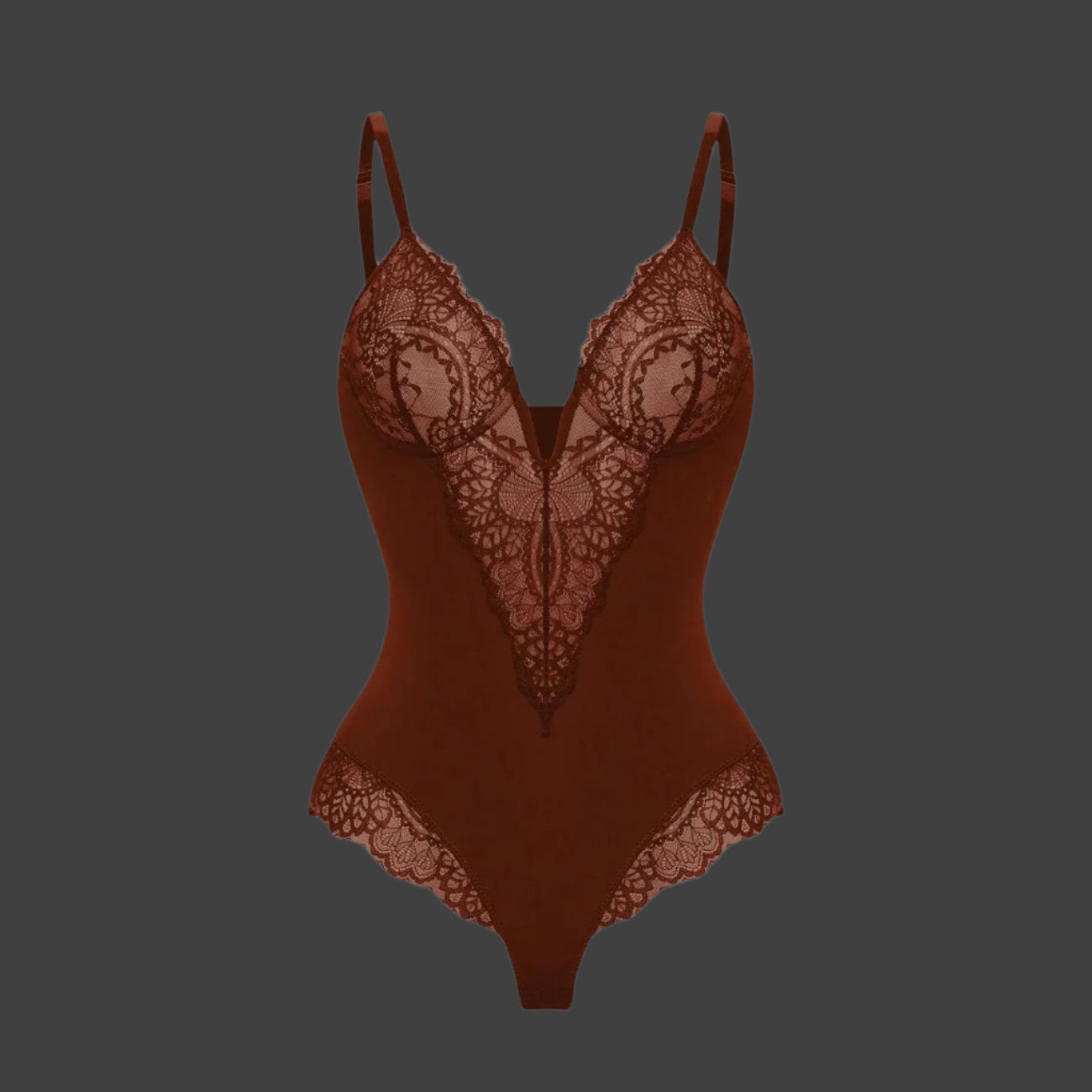 Botha™ Briar | Shapewear bodysuit with plunging V-neck made of lace