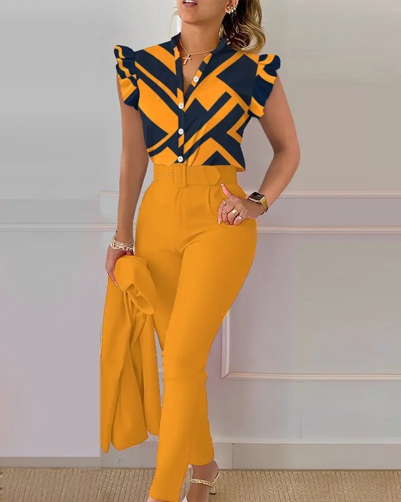 Botha™ Fay - Cheerful two-piece set with ruffled sleeves