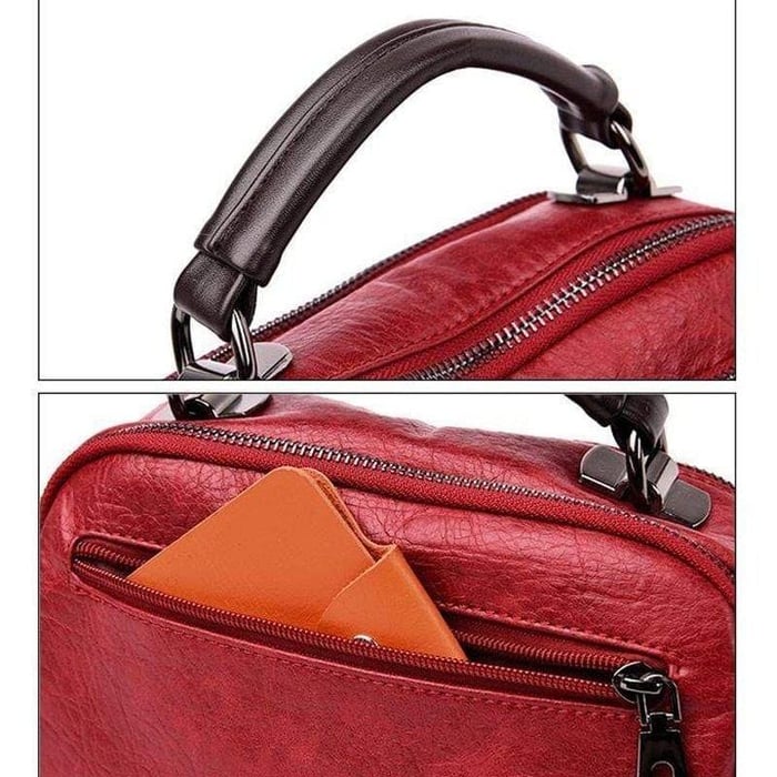 Botha™ Florence - Handmade soft leather multi-compartment bag