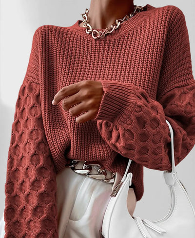 Botha™ Alexa - Ribbed Knit Drop Shoulder Sweater