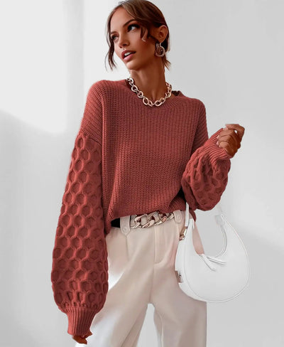 Botha™ Alexa - Ribbed Knit Drop Shoulder Sweater