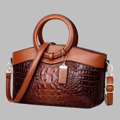 Botha™ | Miller  Stylish crocodile leather bag with handmade details