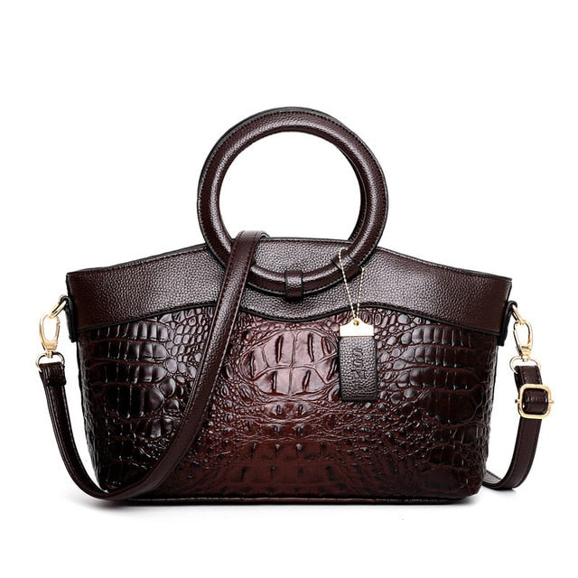 Botha™ | Miller  Stylish crocodile leather bag with handmade details