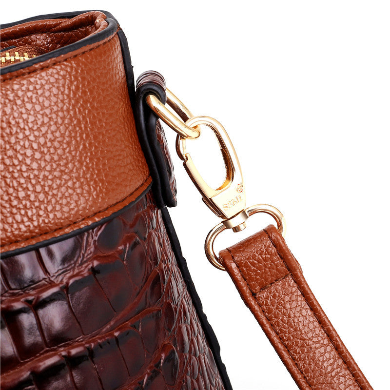 Botha™ | Miller  Stylish crocodile leather bag with handmade details