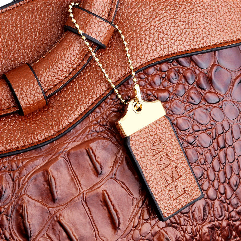 Botha™ | Miller  Stylish crocodile leather bag with handmade details