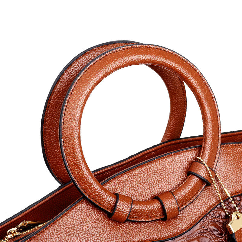 Botha™ | Miller  Stylish crocodile leather bag with handmade details